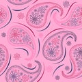 Paisley repeated background for wallpapers, banners and covers