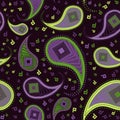 Paisley repeated background for wallpapers, banners and covers