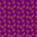 Paisley seamless Floral colour design pattern