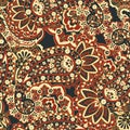Paisley seamless floral pattern. Indian vintage background. Royalty Free Stock Photo