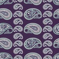 Paisley seamless pattern. Vector background.