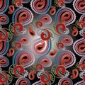 Paisley Seamless Pattern. Bright Ornamental Backgriund.