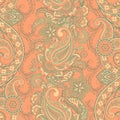 Paisley seamless pattern. Ethnic vector background.