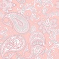 Paisley seamless pattern. floral vector background. Royalty Free Stock Photo