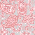 Paisley seamless pattern. floral vector background. Royalty Free Stock Photo