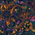 Paisley seamless pattern Royalty Free Stock Photo