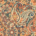 Paisley seamless pattern. Vector illustration in asian textile style. Royalty Free Stock Photo