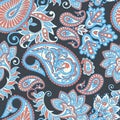 Paisley seamless pattern. Vintage floral background.