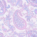 Seamless pattern based on traditional Asian elements Paisley. Traditional colorful seamless paisley vector pattern. Pattern for te Royalty Free Stock Photo