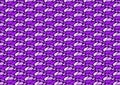 Paisley shaped pattern in different purple shade colors