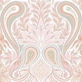 Paisley, traditional damask classical luxury old fashioned floral ornament. Seamless pattern, background. Vector Royalty Free Stock Photo