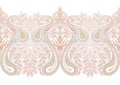Paisley, traditional damask classical luxury old fashioned floral ornament. Seamless pattern, background. Vector Royalty Free Stock Photo