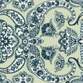 Paisley vector seamless pattern. Vintage background. Royalty Free Stock Photo