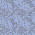 Paisleys seamless pattern. Abstract grey floral background wallpaper. Vintage ornaments with 3d ornamental paisley flowers. Royalty Free Stock Photo