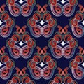 Paisleys seamless pattern. Beautiful ethnic backgroimd.