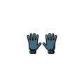 Pait of gloves vector line flat icon Royalty Free Stock Photo