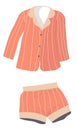 Pajama set of shorts and shirt, fashion and trends