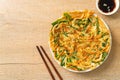 Pajeon or Korean pancake or Korean pizza Royalty Free Stock Photo