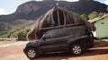 Mitsubishi Pajero at mountains