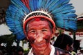 PajÃÂª KaiapÃÂ³ at the meeting of the Xingu villages.