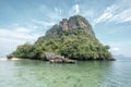 Pak Bia island near the Koh hong Hong island Krabi, Thailand. Royalty Free Stock Photo