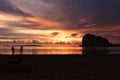 Pak Meng Beach sunsets Royalty Free Stock Photo