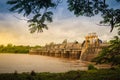 The Pak Mun Dam, a barrage dam and run-of-the-river hydroelectric plant of the Mun river in Ubon Ratchathani Province, Thailand.