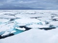 Pakijs, Spitsbergen; Pack ice, Svalbard Royalty Free Stock Photo