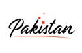 Pakistan country typography word text for logo icon design