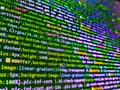 Pakistan flag is depicted on the screen with the program code. Error concept. SEO optimization. Abstract technol