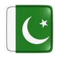 Pakistan flag icon Royalty Free Stock Photo