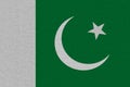 Pakistan flag painted on paper