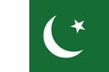 Pakistan Flag Vector.Illustration Of Pakistan Flag