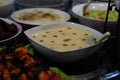 Pakistan food with olive fruit inside