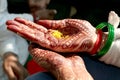 Indian bridal showing hands wedding ceremony Royalty Free Stock Photo