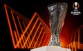 UEFA Europa League match view of the official Trophy