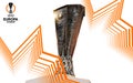 UEFA Europa League match view of the official Trophy Royalty Free Stock Photo