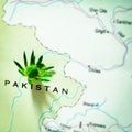 Pakistan map presentation geographical location map