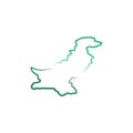 pakistan map vector logo icon Royalty Free Stock Photo