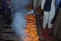 Pakistan recipe Barbeque ready for cook on the grill Royalty Free Stock Photo
