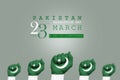 Pakistan Resolution day 23rd march poster