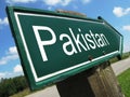 PAKISTAN road sign Royalty Free Stock Photo