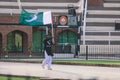 Pakistan Soldiers in Bright Military Uniform on the Wagah Attari Border Show