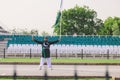 Pakistan Soldiers in Bright Military Uniform on the Wagah Attari Border Show