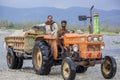 Pakistan tractor with two drivers