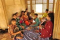 Pakistani family having lunch Royalty Free Stock Photo