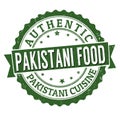 Pakistani food grunge rubber stamp