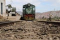 Pakistani railway Marri Indus train Royalty Free Stock Photo