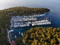 Pakleni islands harbor in Croatia Royalty Free Stock Photo