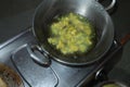 Pakode deep_fried in the pan Royalty Free Stock Photo